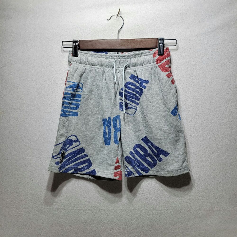 NBA basketball shorts, kids size 8 Boy's Grey
